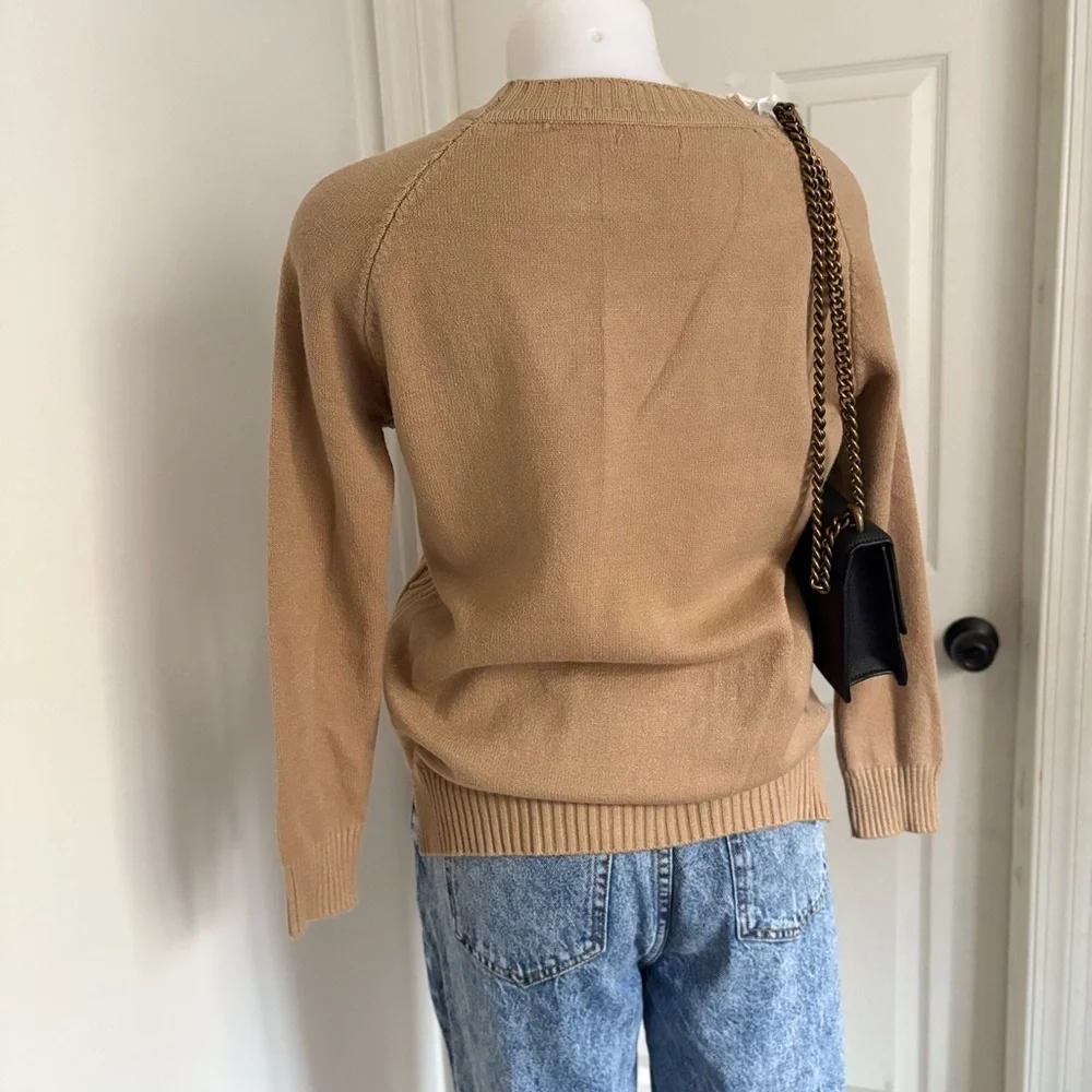 Victoria Camel Cable Knit Sweater